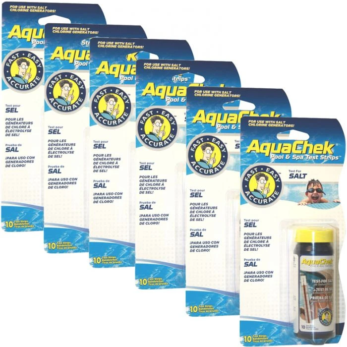 AquaChek Salt Test Strips (10), 6 Pack