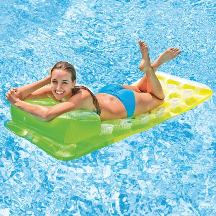 Intex 18-Pocket Fashion Lounge, Green Yellow - Image 2