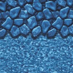 Swimline Overlap Pool Liner, 52 In Wall, 18x38 Ft Oval, 25 Gauge, Boulder Swirl