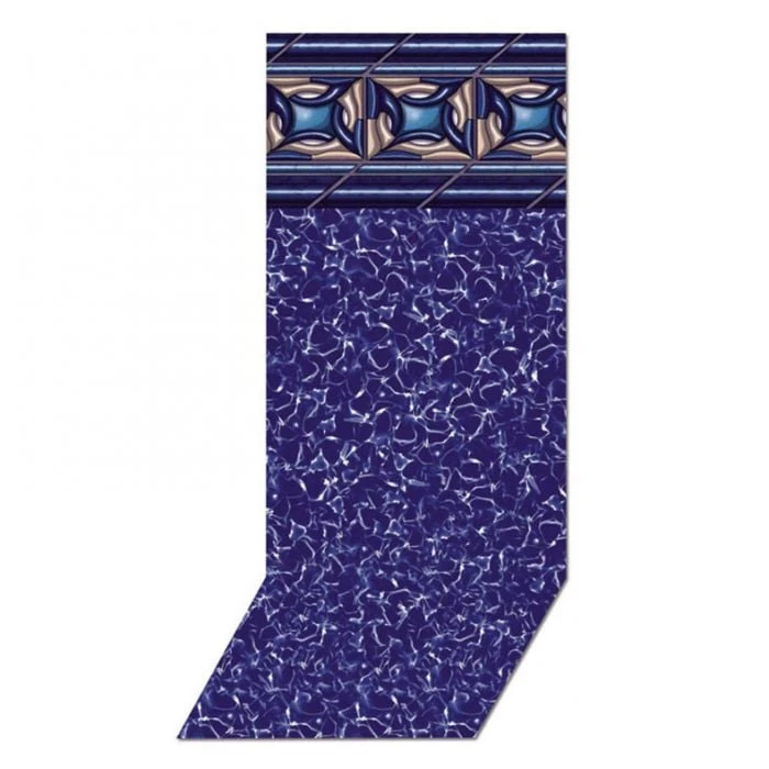 Swimline J-Hook Unibead Pool Liner, 48 In Wall, 24 Ft Round, 25 Gauge, Pacific Diamond