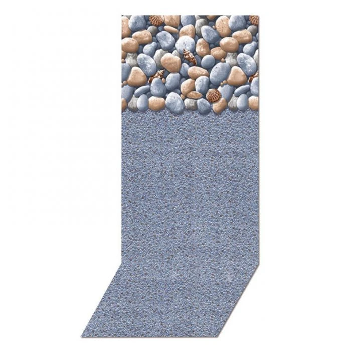 Swimline Overlap Pool Liner, 48-52 In Wall, 16 Ft Round, 25 Gauge, Rock Island