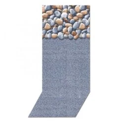 Swimline Overlap Pool Liner, 48-52 In Wall, 27 Ft Round, 25 Gauge, Rock Island