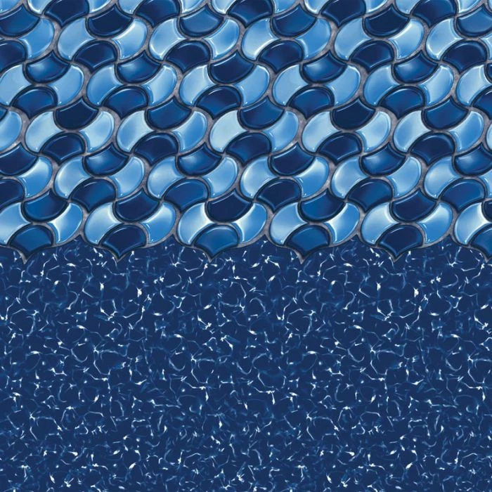 Swimline Overlap Pool Liner, 48-52 In Wall, 21 Ft Round, 20 Gauge, Rolling Wave - Image 2