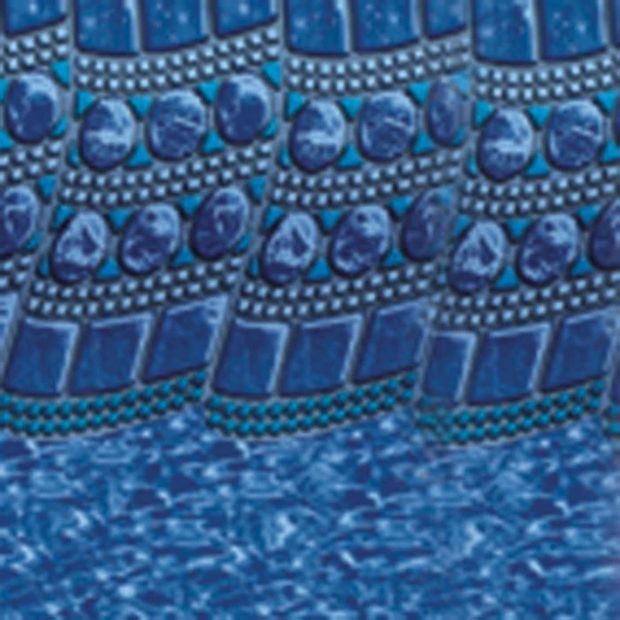 Swimline Overlap Pool Liner, 48-52 In Wall, 18x33 Ft Oval, 25 Gauge, Tile Swirl - Image 2